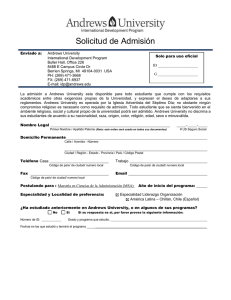 Legal Name - Universidad Adventista de Chile