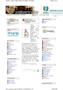 Noticias - Ilustre Colegio Oficial de Médicos de Madrid Santa Isabel