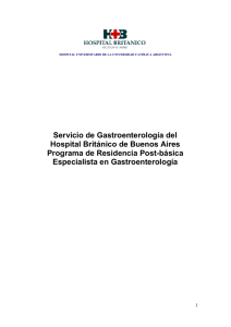 Programa residencia gastroenterología