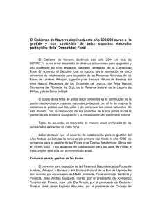 El Gobierno de Navarra ha renovado el acuerdo de colaboración