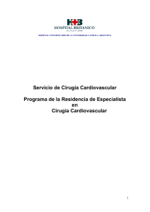 Programa residencia cirugía cardiovascular