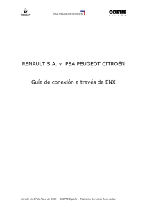 Guía de Conexión a ENX de Renault y PSA