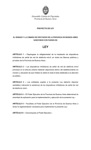 LEY Honorable Cámara de Diputados Provincia de Buenos Aires