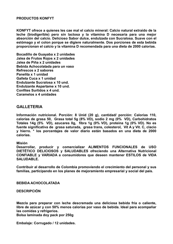 Guayaba la nutricional informacion de