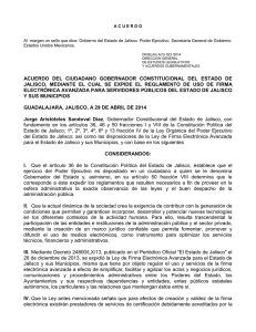 reglamento de uso de firma electrónica avanzada para los