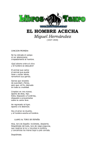 EL HOMBRE ACECHA Miguel Hernández (1937