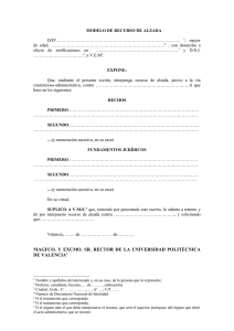 Modelo Recurso De Alzada Gu a Y Formato