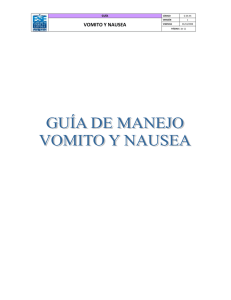 vomito y nausea