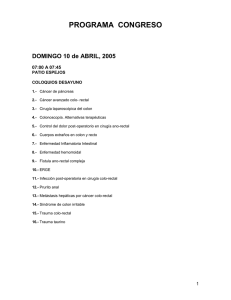 PROGRAMA  CONGRESO  DOMINGO 10 de ABRIL, 2005 1