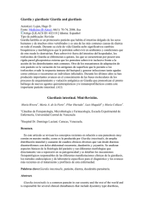 Giardia y giardiasis/ Giardia and giardiasis