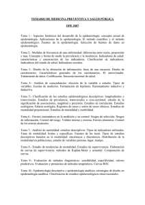 TEMARIO DE MEDICINA PREVENTIVA Y SALUD PÚBLICA  OPE 2007