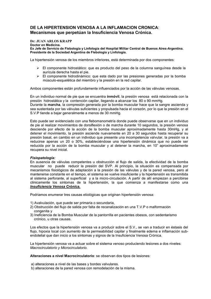 Venosa causa hinchazón? ¿La crónica insuficiencia