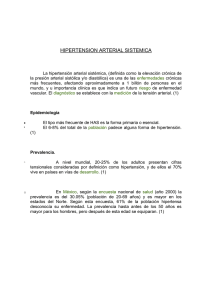 HIPERTENSION ARTERIAL - Colegio Mexicano de Obesidad y