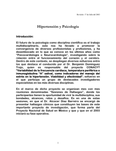 Hipertensión y Psicología