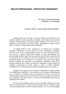 delito provocado, &iquest;tentativa inid&oacute;nea