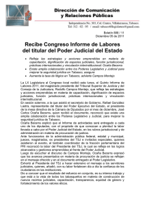 Boletín 88 / 11 - Congreso del Estado de Tabasco