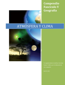 ATMÓSFERA Y CLIMA Compendio Fascículo V