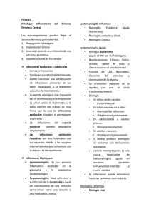 Ficha 67 Patología Inflamatoria del Sistema Nervioso Central Los