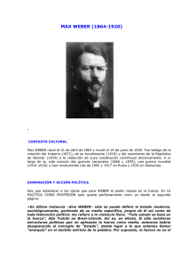 Síntesis Max Weber