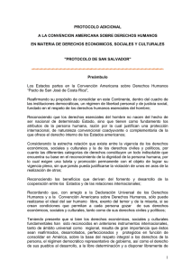 Protocolo de San Salvador - Facultad de Ciencias Médicas UNR