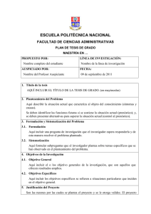 PLAN DEL PROYECTO - FCA - Escuela Politécnica Nacional