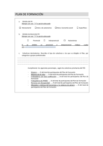 PLAN DE FORMACIÓN Ámbito del PF: Marque con una “x”l a