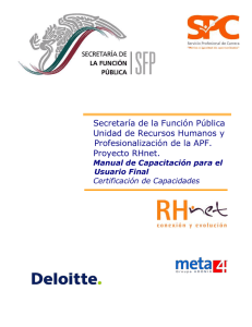 Manual de Capacitación y Certificación Versión Usuarios