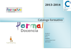 Catalogo formativo