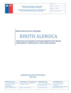 rinitis - Servicio de Salud Coquimbo