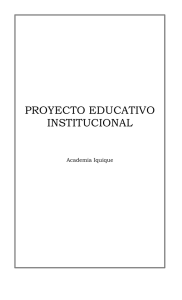 PROYECTO EDUCATIVO INSTITUCIONAL Academia Iquique