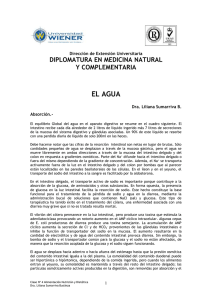 EL AGUA DIPLOMATURA EN MEDICINA NATURAL Y COMPLEMENTARIA