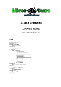 Título original: THE HUMAN ZOO