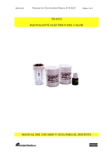 TD-8552 EQUIVALENTE ELECTRICO DEL CALOR Manual de Electricidad Básica EM-8622