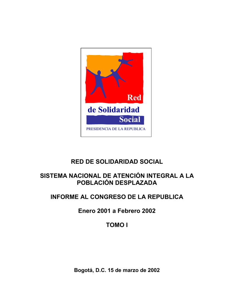 Informe Congreso Red De Solidaridad Social Area De