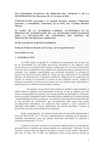 XXI  CONGRESO  NACIONAL  DE  DERECHO ... SEGURIDAD SOCIAL. Barcelona, 20 y 21 de mayo de 2010.