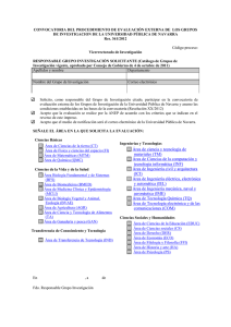 Impreso de solicitud - Universidad Pública de Navarra
