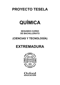 Programación Tesela Química 2º Bachillerato Extremadura