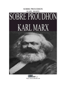 Marx: Sobre Proudhon