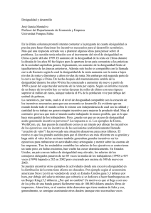 Desigualdad y desarrollo - Universitat Pompeu Fabra