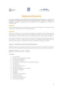 Diploma en Economía - Escuela de Negocios Internacionales