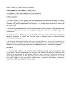 Boletín Técnico Nº 37 del Colegio de Contadores