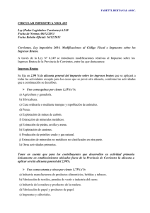 CIRCULAR IMPOSITIVA NRO. 695 Ley (Poder Legislativo Corrientes) 6.249