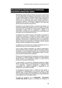 DECLARACIÓN DE PRINCIPIOS DE LA FEDERACIÓN ECOLOGISTA CANARIA BEN  MAGEC