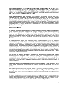 INICIATIVA CON PROYECTO DE DECRETO QUE REFORMA LA FRACCIÓN IV... DE  LA  CONSTITUCIÓN  POLÍTICA  DE ...