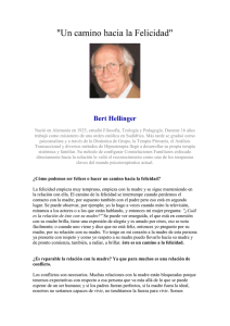 Bert Hellinger: Un camino hacia la felicidad