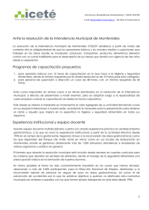 Ante la resolución de la Intendencia Municipal de Montevideo