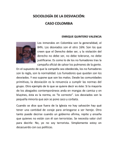 SOCIOLOGÍA DE LA DESVIACIÓN: CASO COLOMBIA