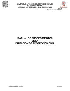 UNIVERSIDAD AUTÓNOMA DEL ESTADO DE HIDALGO SECRETARIA GENERAL