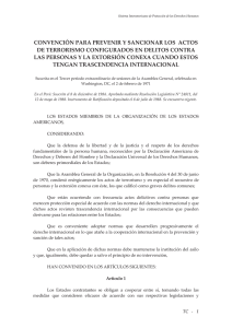 CONVENCIÓN PARA PREVENIR Y SANCIONAR LOS  ACTOS