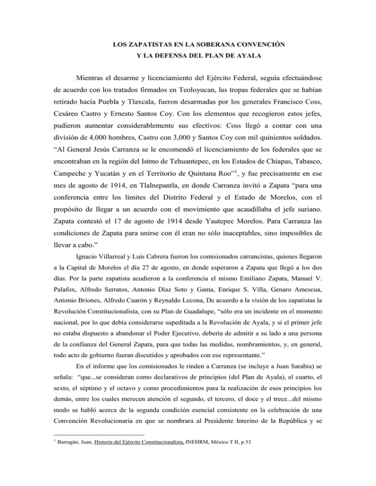 LOS ZAPATISTAS EN LA SOBERANA CONVENCI N